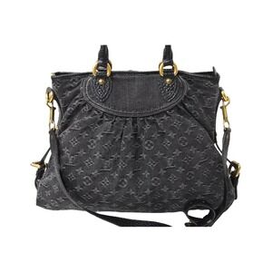 Louis Vuitton Denim Cabby Monogram Neo Handbag Noir Black